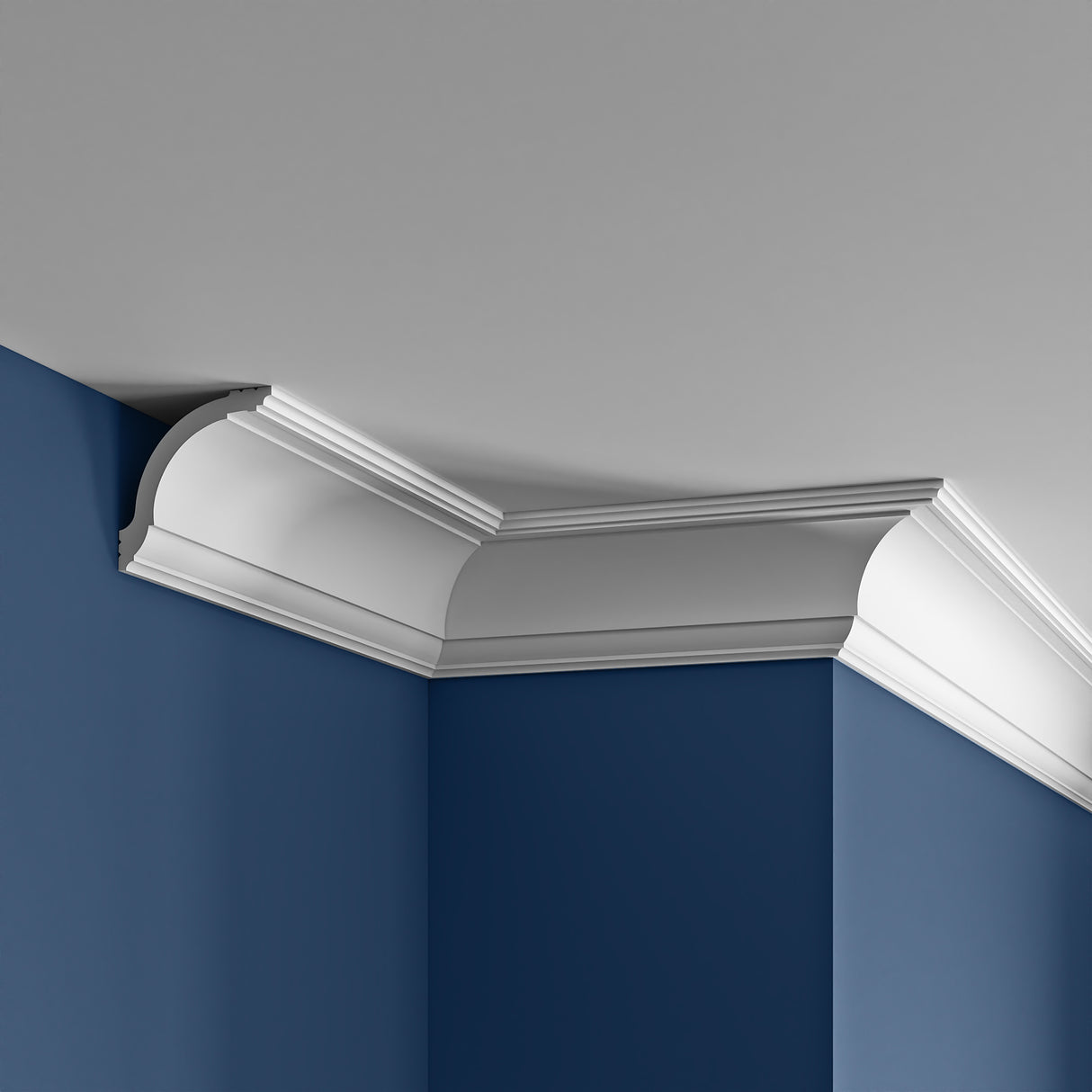 CS9037 PU Ogge Step Cornice Lightweight Coving