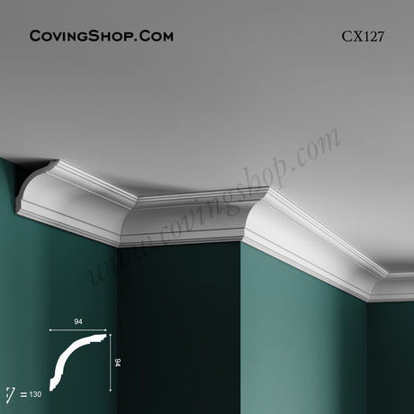 CX127 PU Coving 94mm x 94mm x 2m