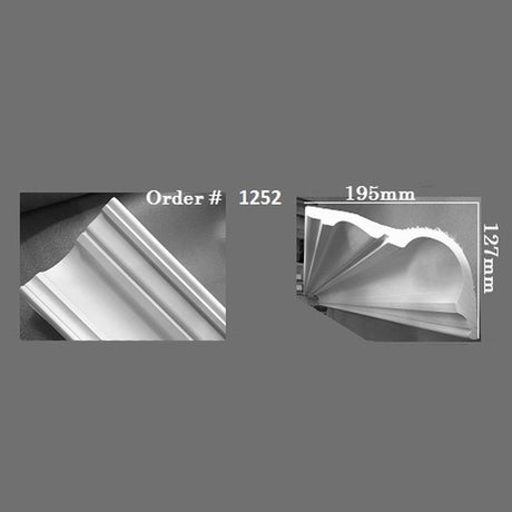 DM1252 Grand Edwardian Coving (Ceiling 190mm x 130mm Wall)