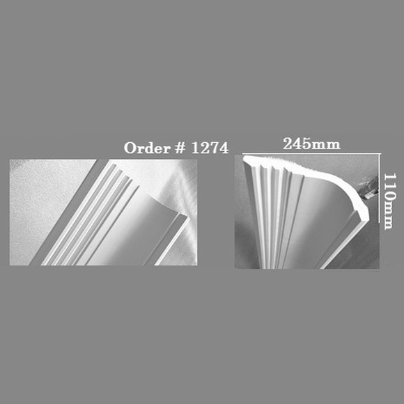 DM1274 Jazz Coving Art Deco Cornicing (Ceiling 245mm x 110mm Wall)