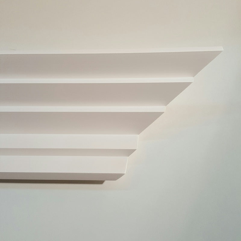 DM1933 Plaster Art Deco Cornice Five Step (Ceiling 160mm x 100mm Wall)