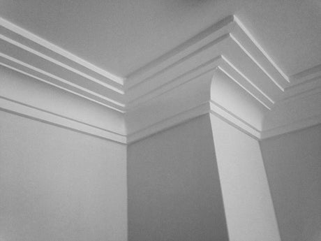 DM1934 Stepped Coving Art Deco Cornicing (Ceiling 165mm x 80mm Wall)