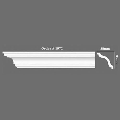 DM1972 127mm Victorian Plaster Coving (85mm x 85mm)
