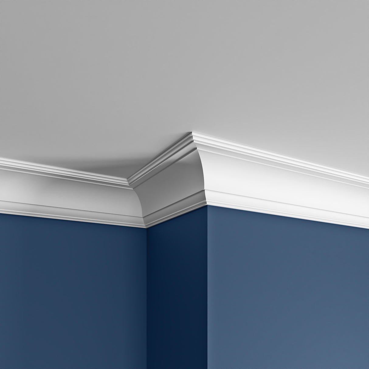 CS9037 PU Ogge Step Cornice Lightweight Coving 2.44m