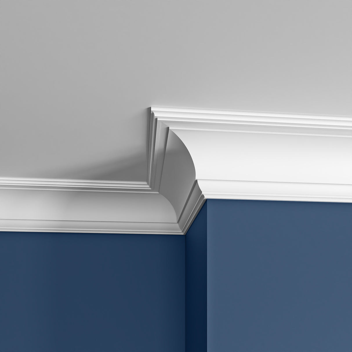 CS9037 PU Ogge Step Cornice Lightweight Coving 2.44m