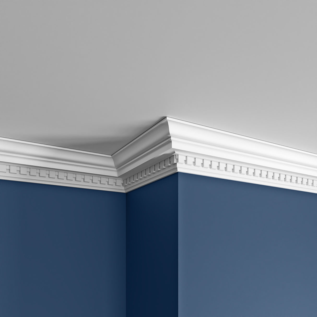 CS9069 PU Dentil Cornice Lightweight Coving 2.44m