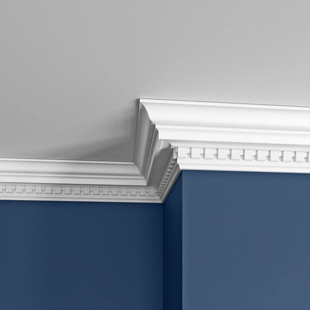 CS9069 PU Dentil Cornice Lightweight Coving 2.44m