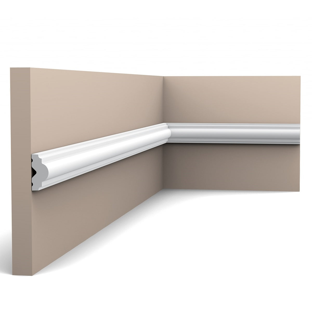 Small, Plain, Wall Panelling, Lightweight Dado Rail PX103.