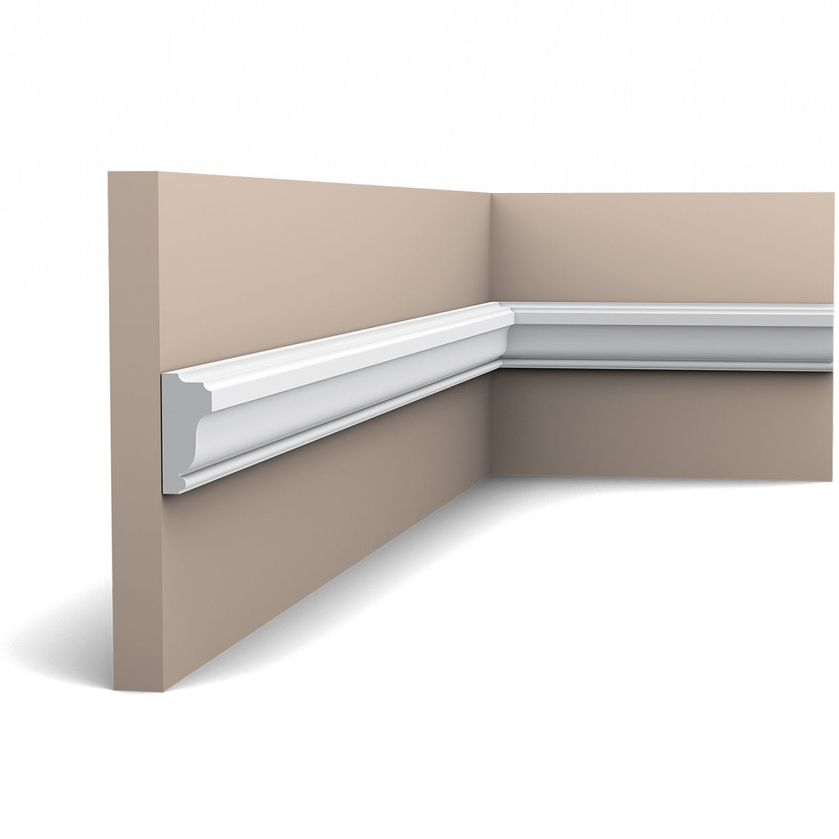 Small, Plain, Wall Moulding, Lightweight Dado Rail PX117.