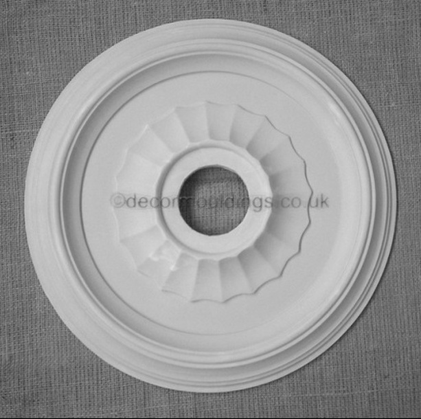 490mm Diameter Artdeco Modern Plaster Ceiling Rose The Coving - What Size Plaster Ceiling Rose