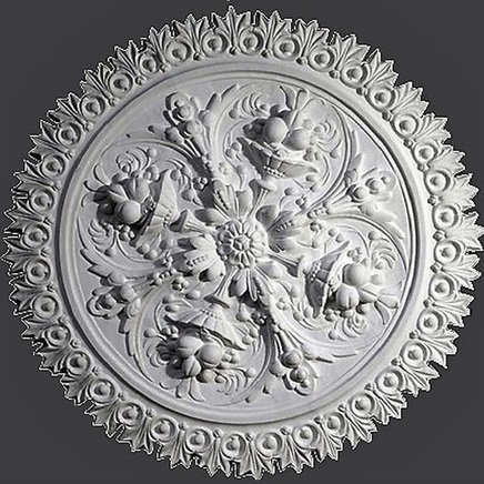 Plaster Ceiling Roses Plain Traditional Victorian 390 mm 15" X2 UK Hand Made 